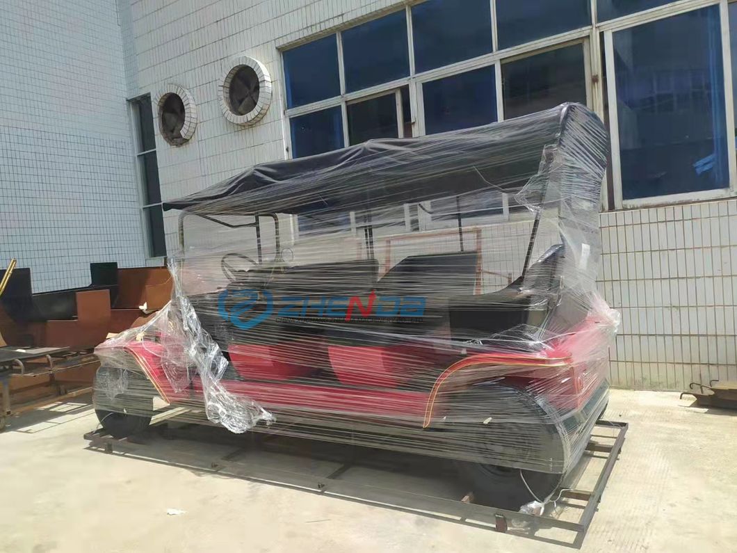 Cool Retro Red Three-Row Vintage Car Classic Car Convertible with Canopy Cabriolet