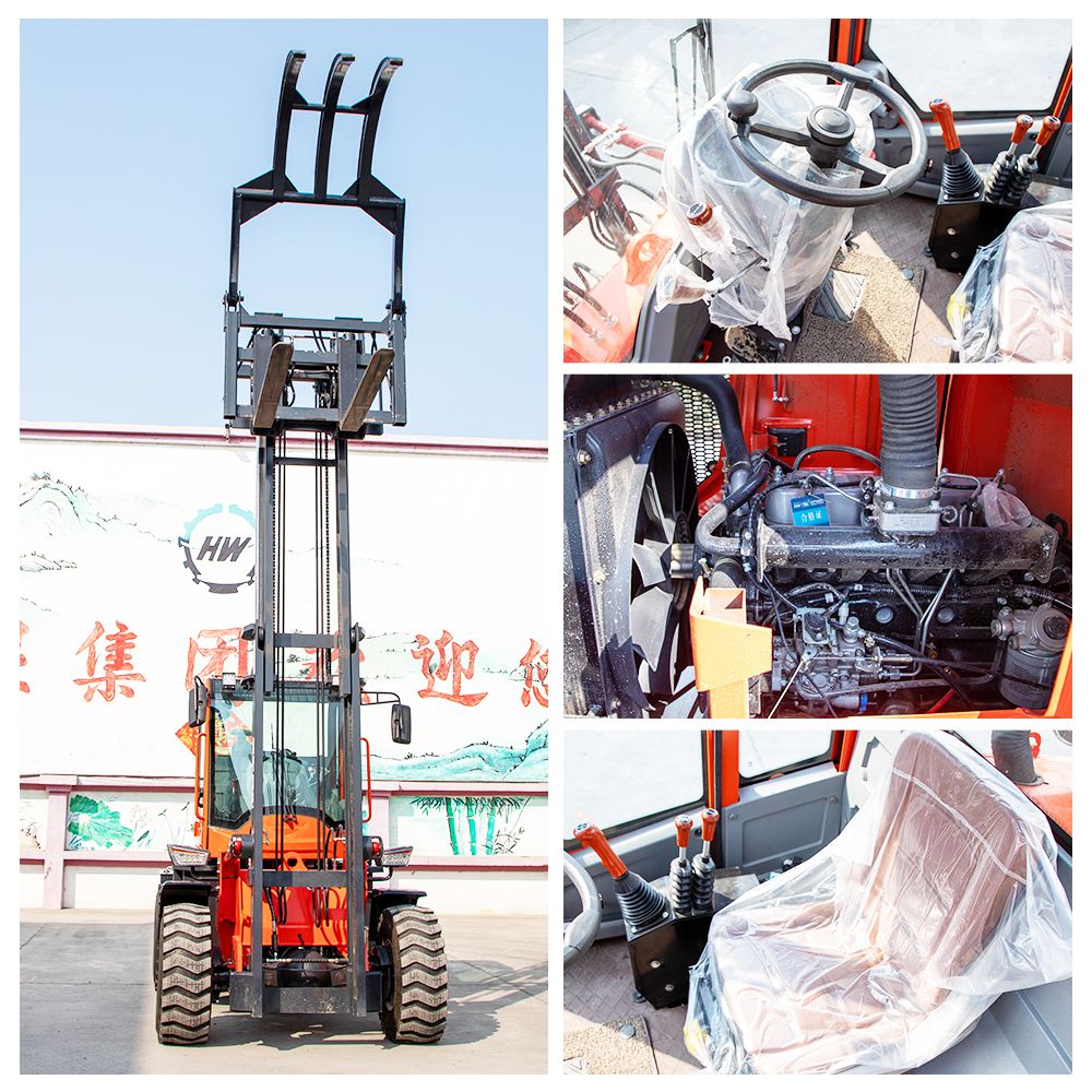 Multifunction 36.8kw All-Terrain Forklift Use for Factory Circulation Centers