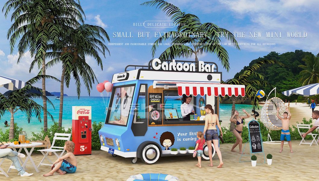 Jekeen High Quality Catering Food Trucks for Parties with Different Kitchen Equipment