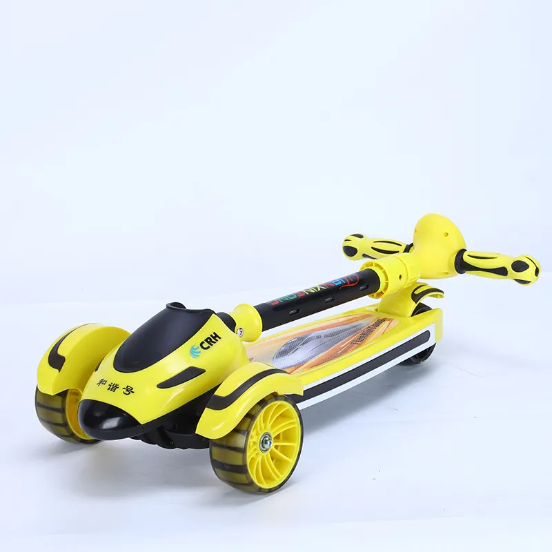 Scooter with Flash Wheel and Can Sit on It