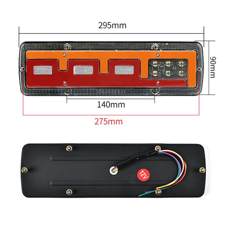High Quality LED Tail Tractor Traffic Rear Lights 12V 24V Trailer Truck Stop Turn LED Rear Position Reverse Combination Tail Lights for Tractor Lorry Rvs Camper