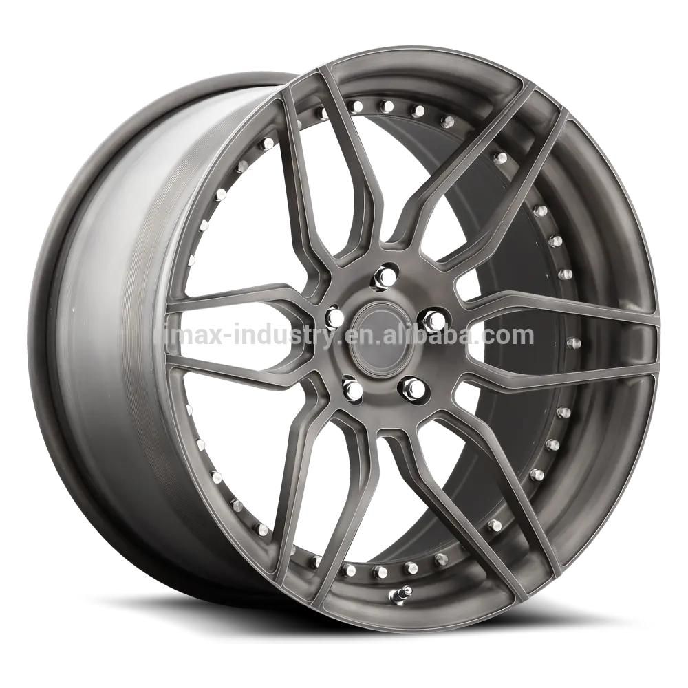 Kipardo 18 19 20 21 22 23 24 Inch 5X112 5X114.3 5X120 5X130 Forged Alloy Wheel Rim Truck Rims Hub Car Chrome Wire Wheels T6061 Performance Deep Dish Rims