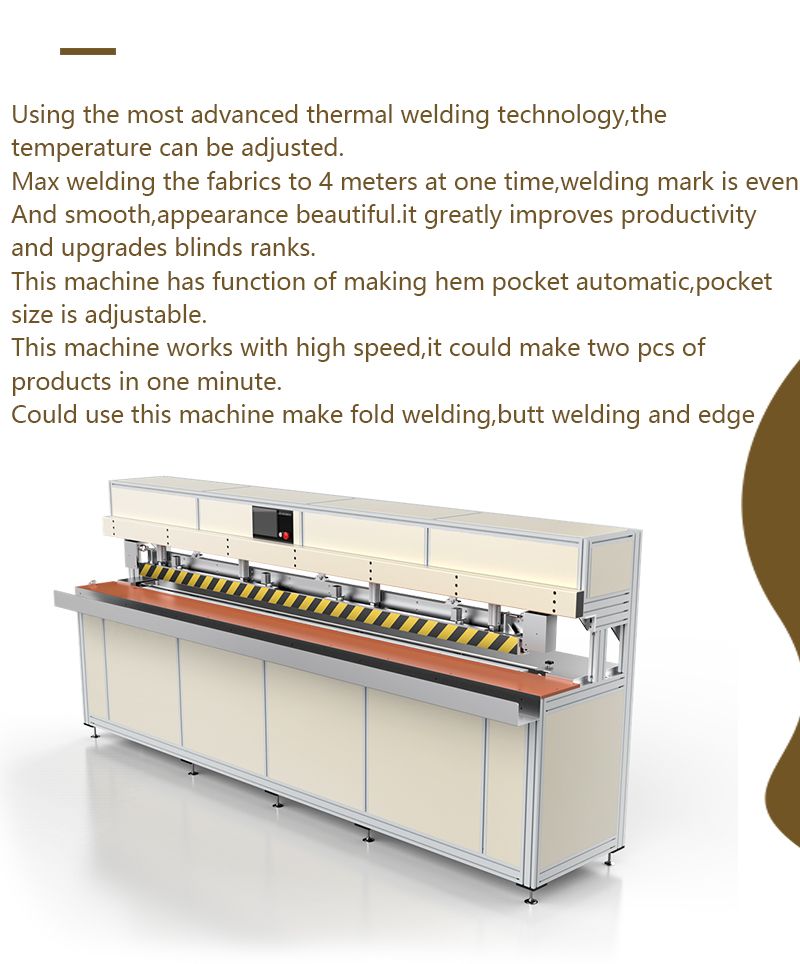 PVC Shade Fabric Banner Zipper Hem Welding Machine