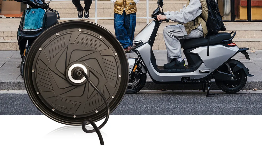 72V 1500W Powerful Two Wheels Motorcycle Brushless 12 Inch Electric Hub Motor