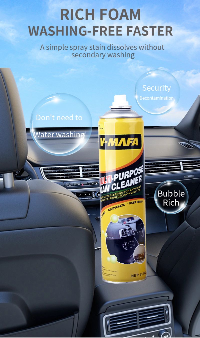 Aerosol for Car Care Multi Use Purpose Foam Cleaner Spray