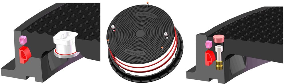 High Quality FRP GRP Fiberglass Sanitary Round Manhole Cover SMC Composite Safety Municipal Heavy Duty Square Manhole Cover and Frame Resin Engineering Manhole