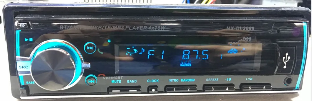 Wholesale High Quality FM Transmitter One DIN Auto Radio SD Stereo Car MP3