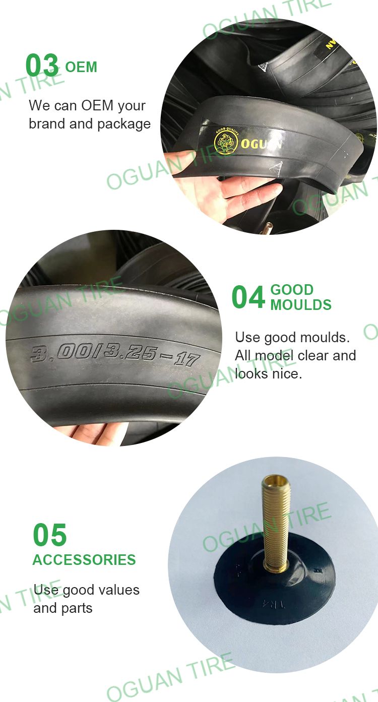 Kenda Motorcycle Spare Parts Aging Resistance Heavy Duty Motorcycle Butyl Tube Inner for 3.00-18 4.10-18