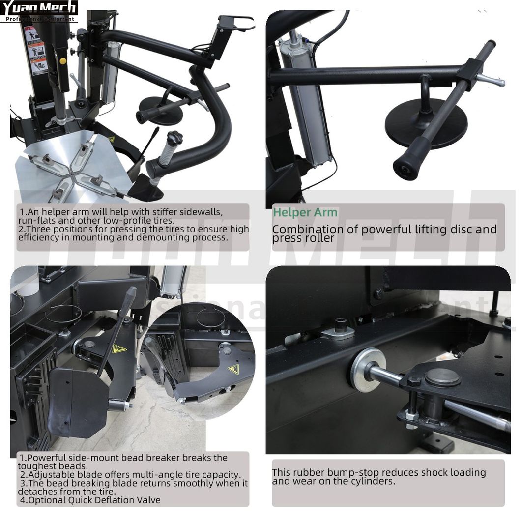 Automatically Tire Changer for Car Wheels Car with Helper Arm