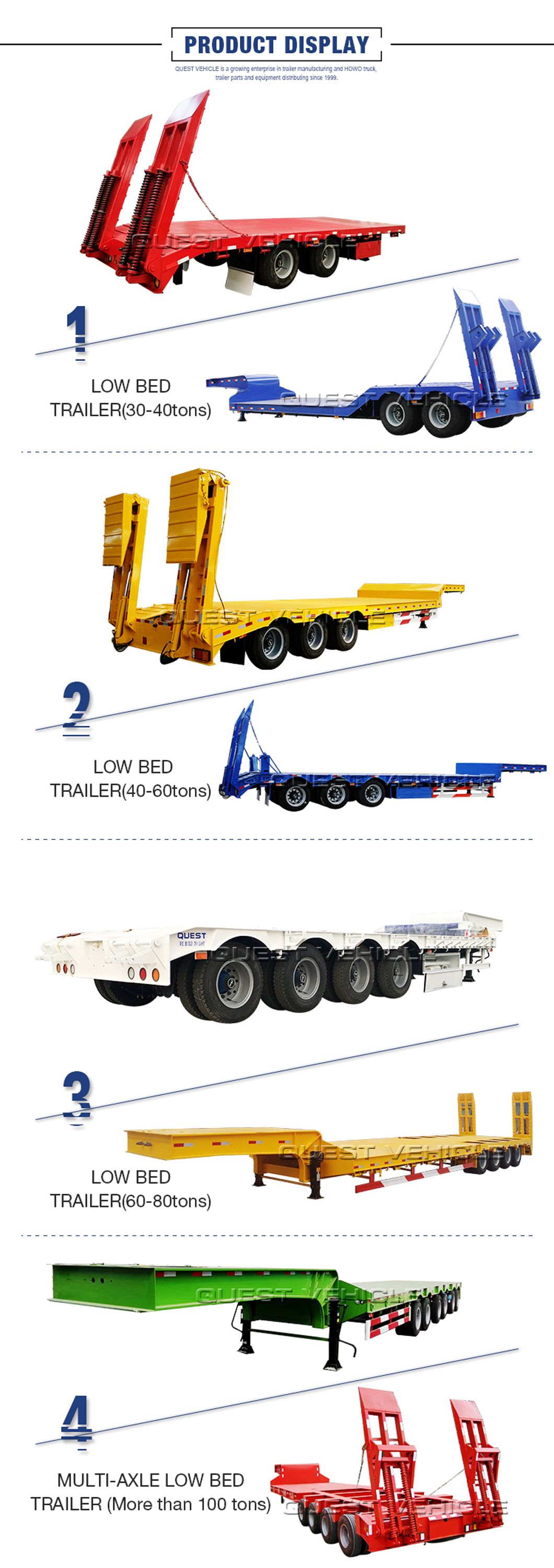 Large Heavy Duty 200tons Transformer Hydraulic Equipment Modular Trailer