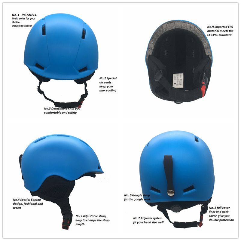 Fashionable Snow Winter Helmet Adjustable Size Ear Pads Outer Sports for Children Youngers Adults