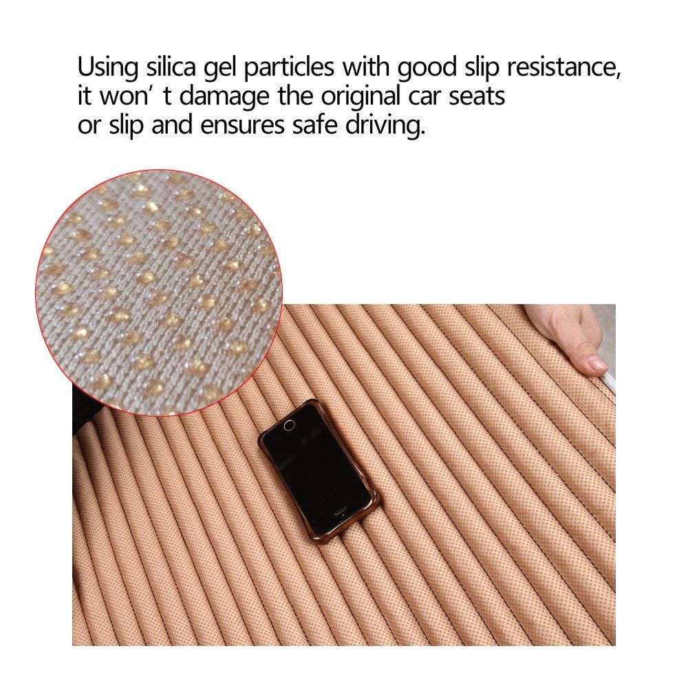 Buckwheat Hulls Car Seat Cushion, Ventilated Breathable Comfortable Car Seat Pads Mat for Auto, Universal Bottom Driver Car Seat Protector