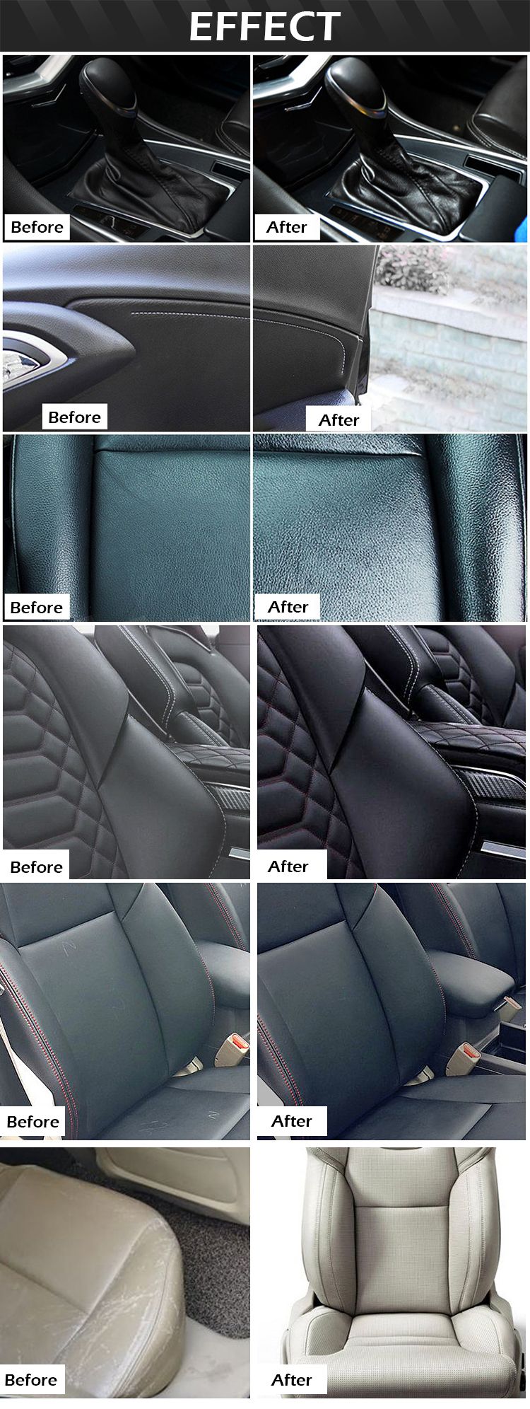 Leather Conditioner Not Darken Leather Safe of Auto Interiors &amp; All Other Leather