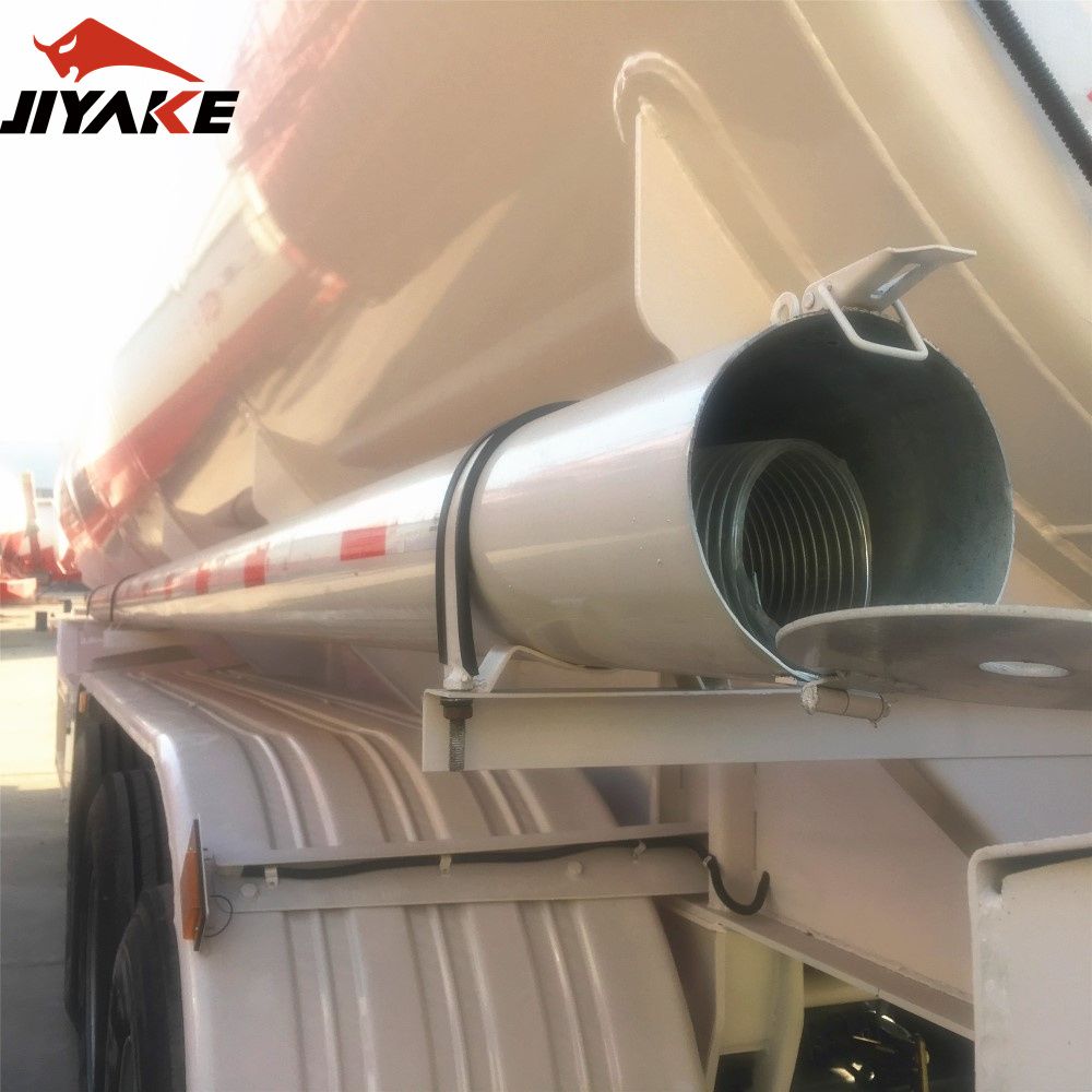 Jiyake 3 Axles 40000 Liters Fuel Transport Tanker Oil Tank Petrol Truck Trailer Export to Africa