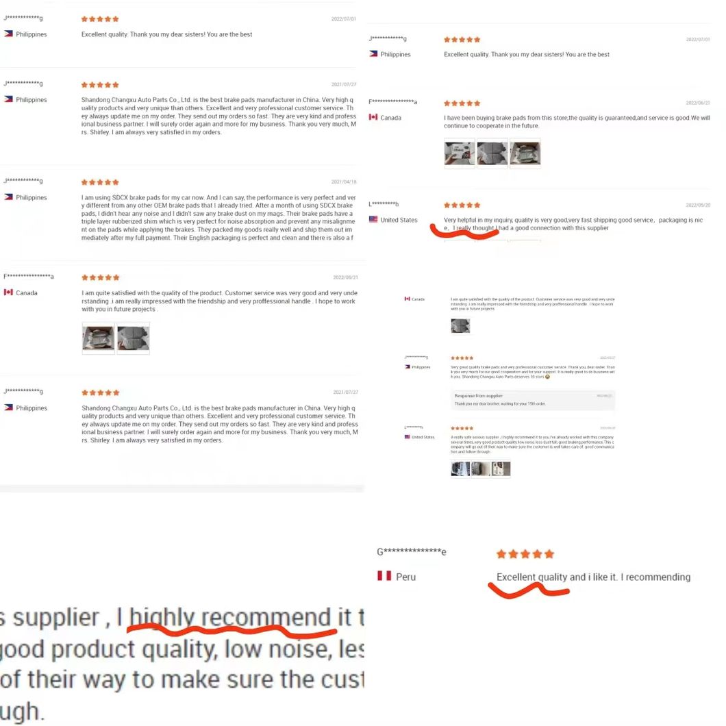 U-Pad Good Quality Auto Parts Brake Pads Low Noise Top Quality for Toyota OEM Car Brake Pad Factory