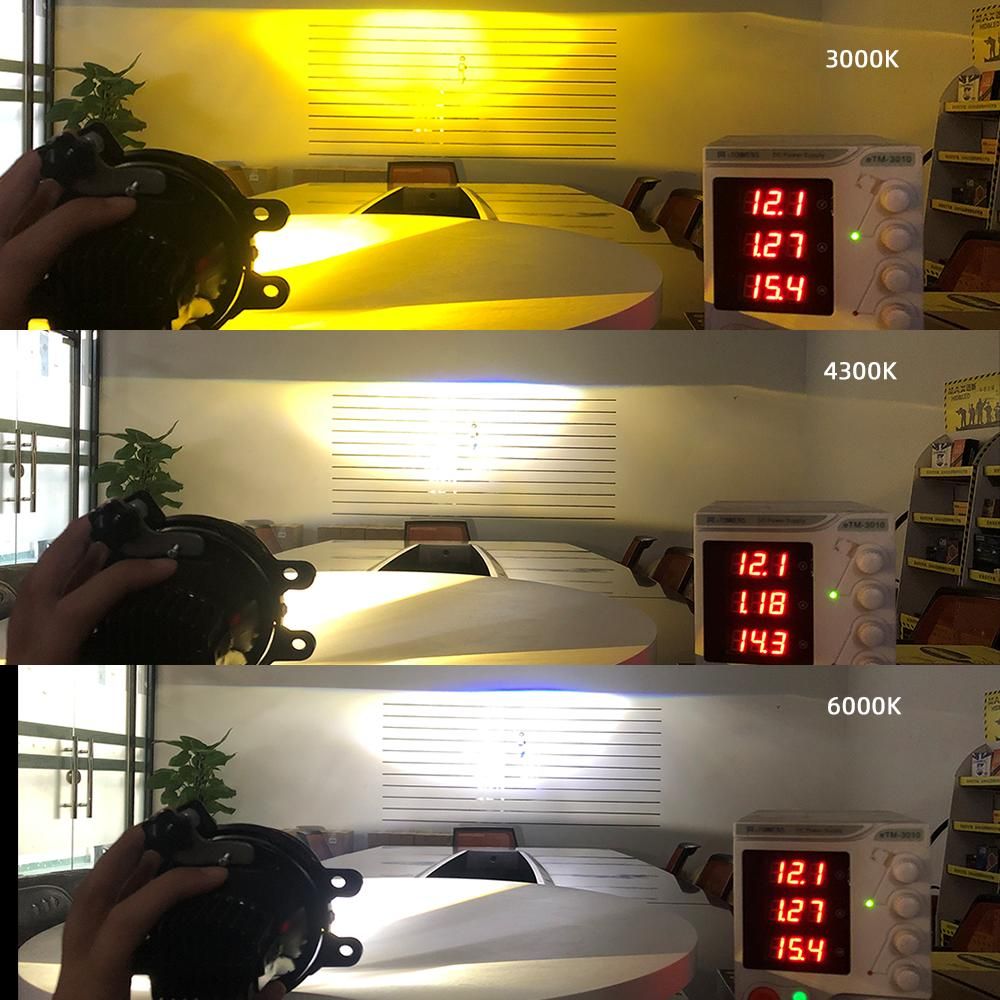 F90 3000K 4300K 6000K 3inch LED Fog Projector Light Kit