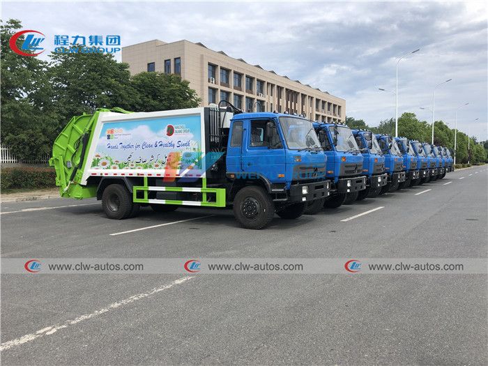Dongfeng Diesel Garbage Truck China 8cbm/10cbm/12cbm/14cbm/15cbm Compactor Garbage Truck