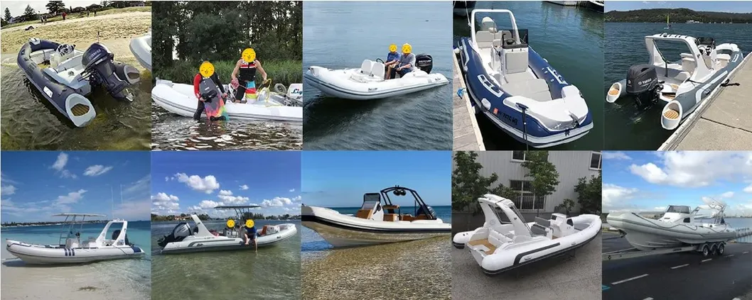 Liya 8.3m/27FT CE Hypalon Luxury Inflatable Yachts Rowing Rib Boat Ocean