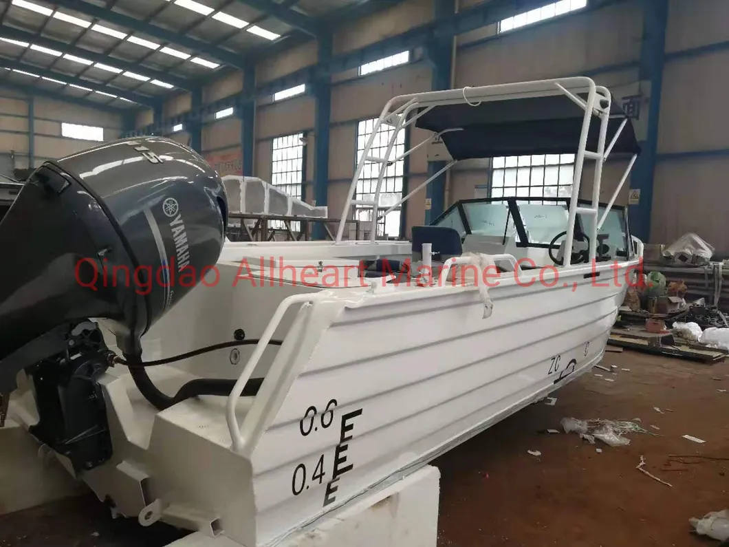 Pressed Hull 5.8m/19FT Runabout Fishing Boat with Bimini for Sale From Allheart Marine