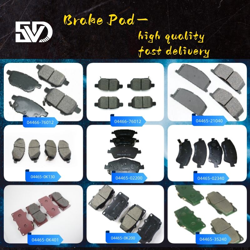 Svd Car Accessories Auto Brake Systems Truck Brake Pads for Toyota Celica Coupe Prius 04466-12140 04466-20090 04466-52030