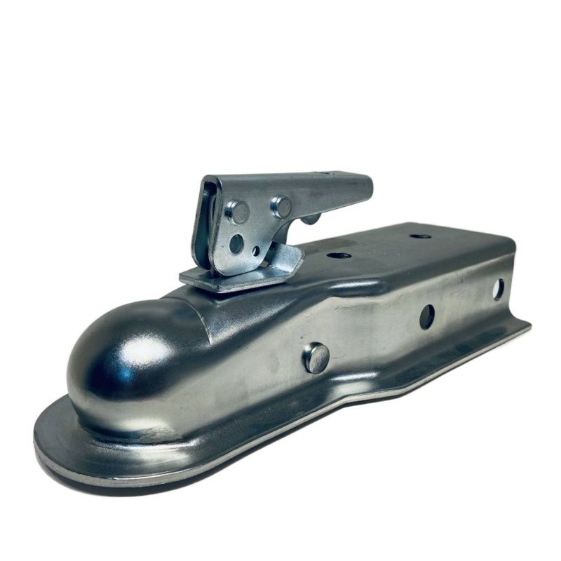 2000lbs 2-Inch Channel Zinc Plated Straight Tongue Trailer Coupler