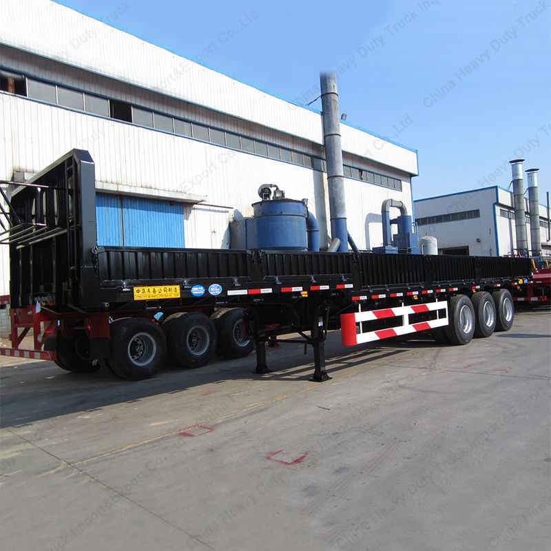 Tri-Axles Side Wall Flatbed Special Transport Vehicle Semi-Trailer