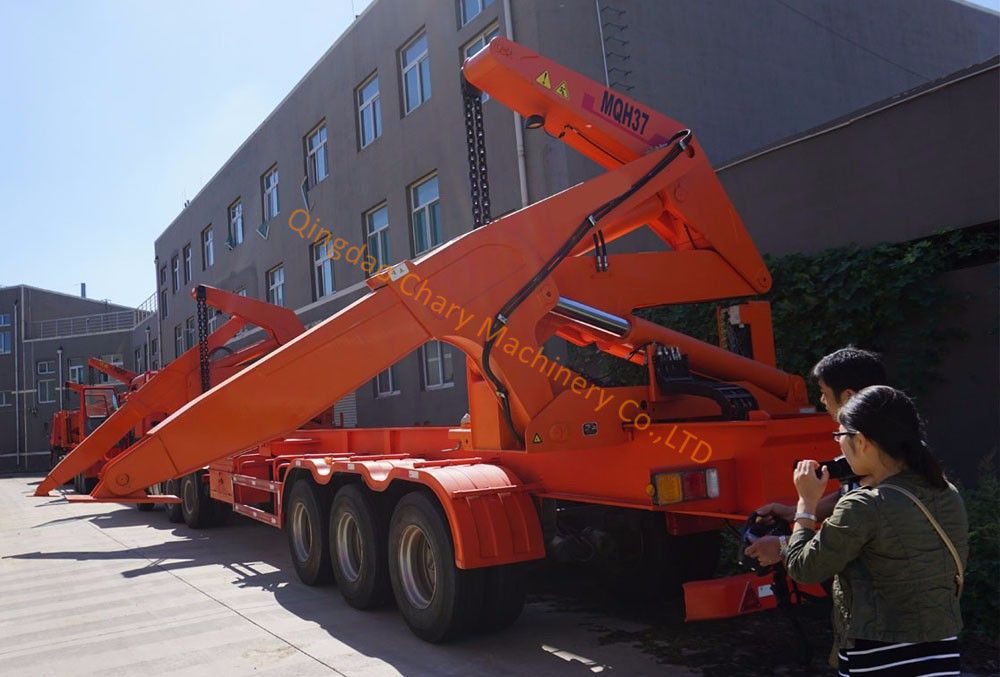 Hydraulic Truck Chassis Container Side Loader Semi Trailer, Box Side Loader Trailer