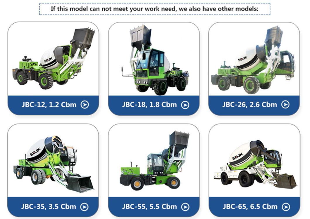 3.5cbm New Design Self Loading Cement Concrete Mixer Trucks with Factory Price of Low Fuel Consumption