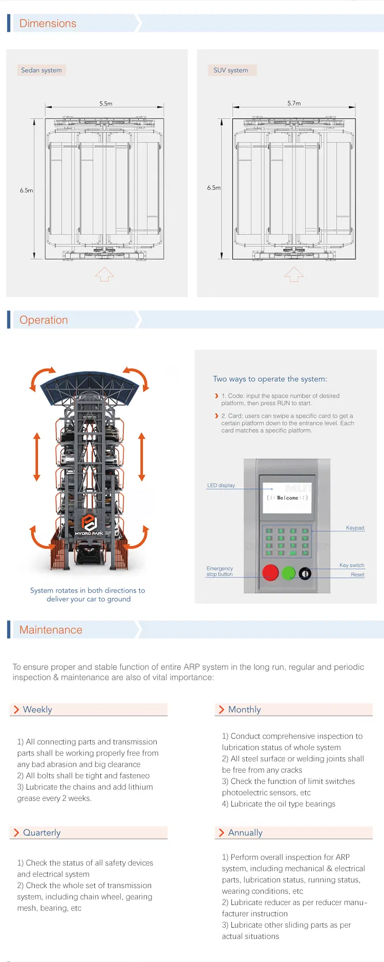 8 10 12 14 16 20 Vehicles ARP Jiuroad Automatic Carousel Automated Auto Rotary Parking System