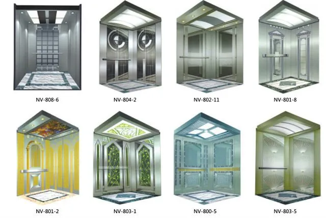 6 Passenger Elevator with Complete Elevator Parts with Loading Capacity 450kg