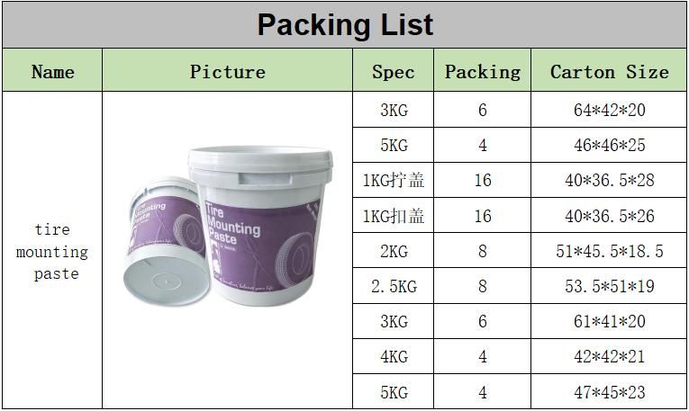 1kg Cream Good Price Tires Mounting Paste with Top Quality