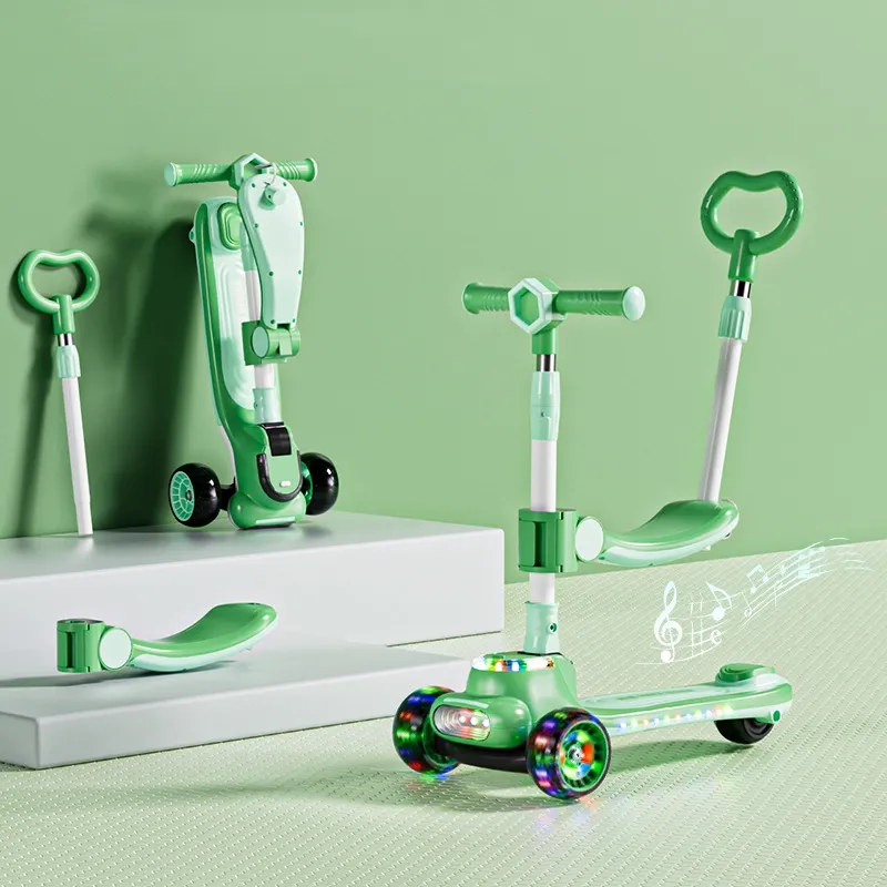 Factory Direct Sell Kids Kick Scooter Toy Children Folding Scooter