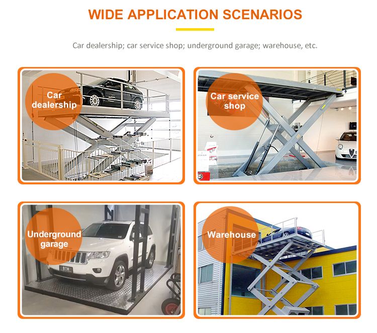 Hydraulic Vertical Pit Garage Automatic Stack Mechanical Car Lifting Parking Lift