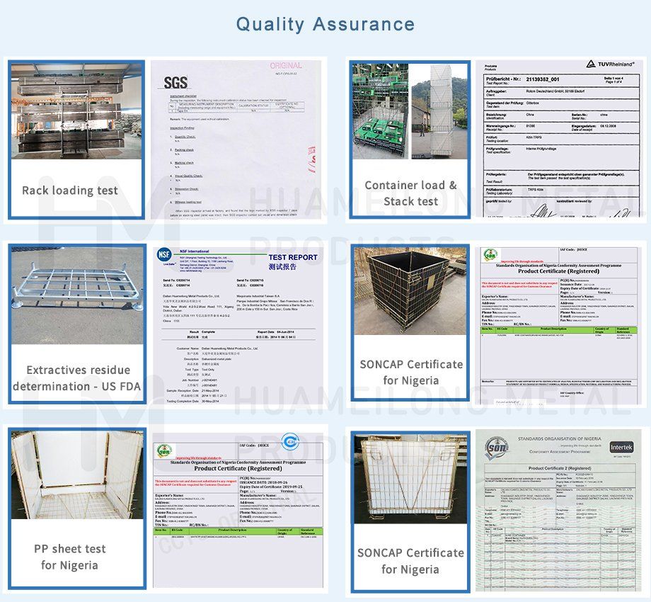 Foldable Durable Logistic Storage Pet Preform Wire Steel Metal Cage