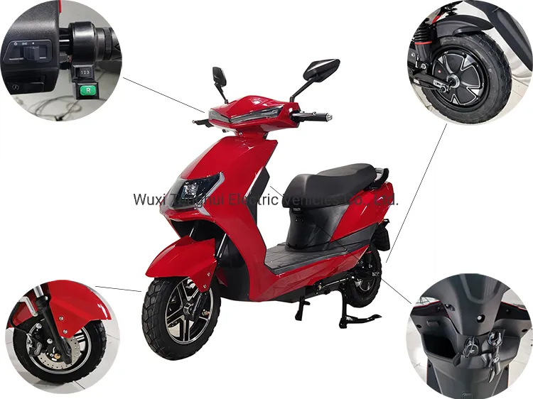 New Style Two Wheel Electric Scooter for Adults Super Soco 1000W 60V Electric Scooters