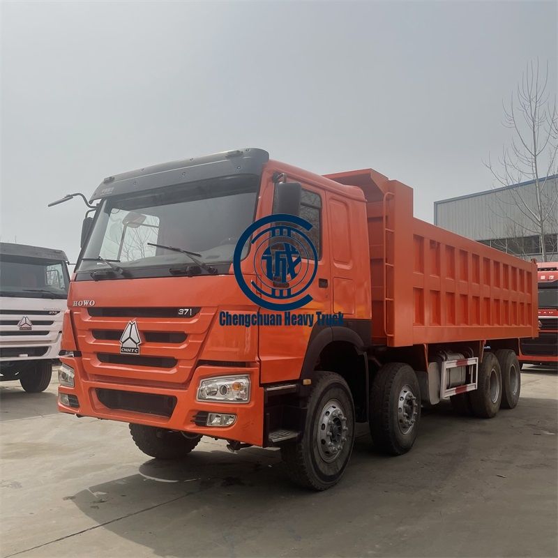 Used HOWO Dump Truck 8X4 12 Wheels 371/375/420HP Second Hand Tipper