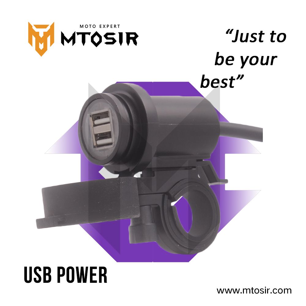 Motorcycle USB Power Adatper Motorcycle Accessories Accesorios PARA Moto Mobile Phone Double USB Connector Mtosir USB Power