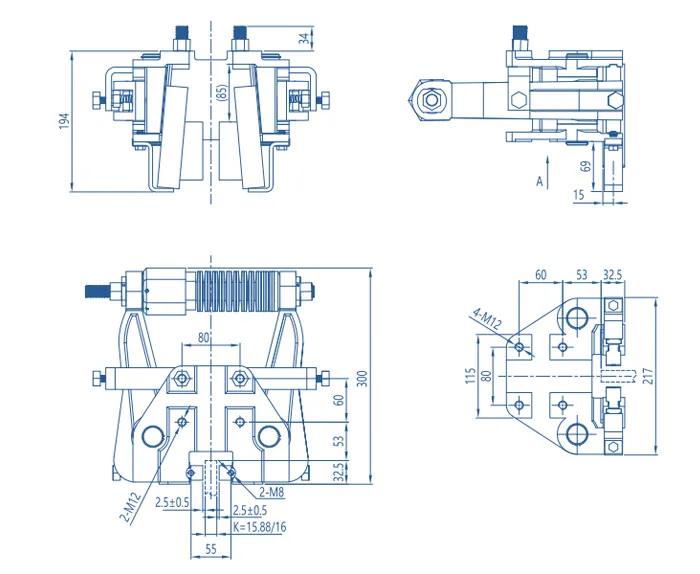 Double Pulling Elevator Progressive Safety Gear Device Gear