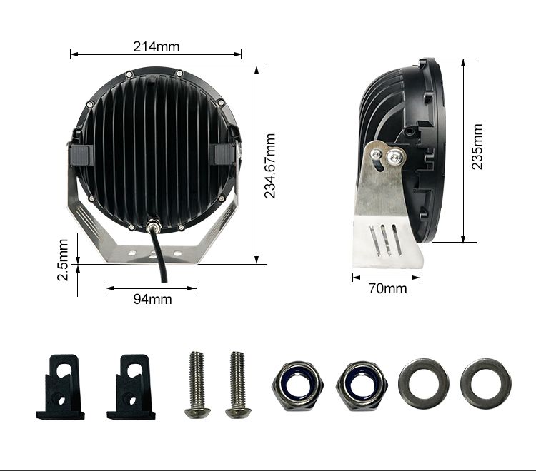Light IP67 Round 9 Inch Driving Light