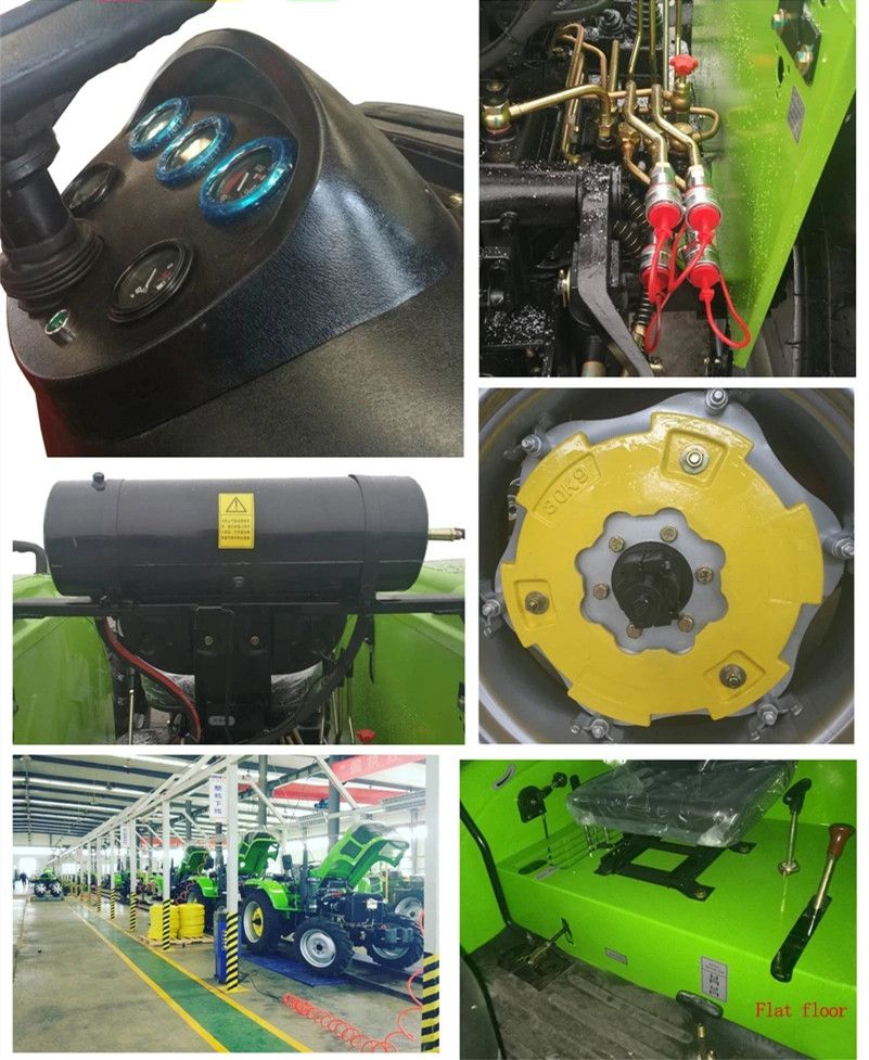 4X4 Diesel Engine Farm/Agriculture Tractor with Front End Loader (40HP/45HP/50HP/55HP/60HP)