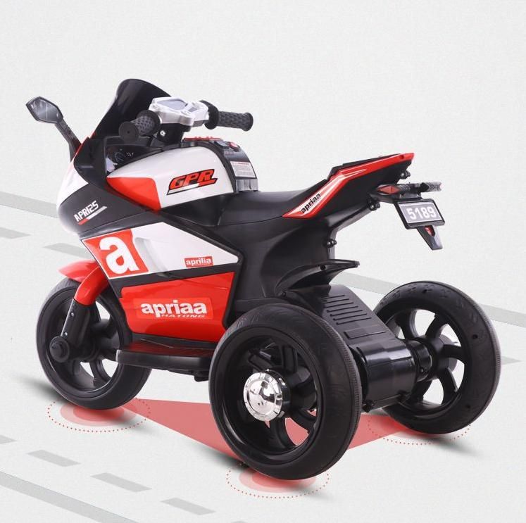 One-Click Start Children&prime;s Toy Three-Wheeled Motorcycle