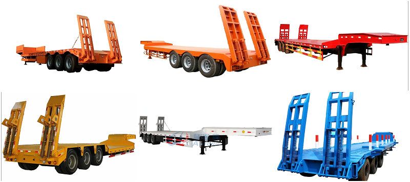 Aotong Heavy Duty Extendable Lowbed Trailers (Rear Ladders Optional)