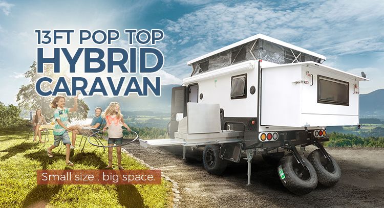 Hot Sales Large off Road Camping Kitchen Travel Trailer RV Expandable Pop Top Caravans
