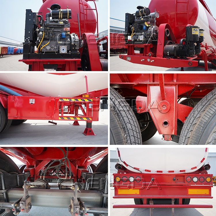 New 2 Axle Bulk Cement Powder Tank Semi Trailer for Sale