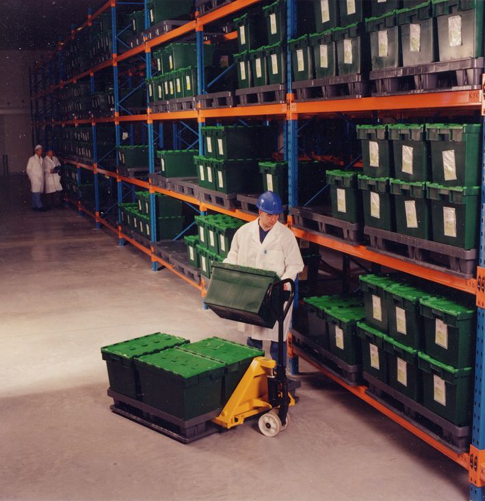600X400 New PP Stacking and Nesting Plastic Hinged Lids Storage Shipping Boxes