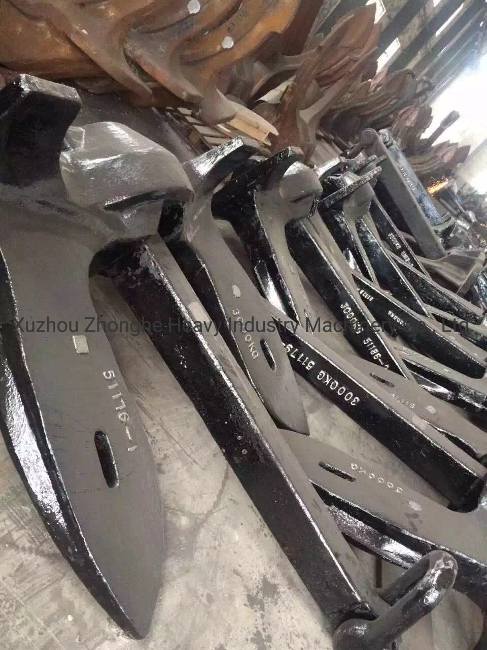 Stockless Matrosov Anchor for Ship Marine Anchor Black Painted Anchor