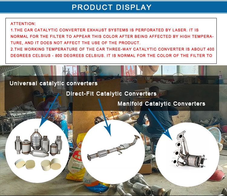 Automobiles Universal Catalytic Converter Made of 400 Cells Honeycomb Ceramic