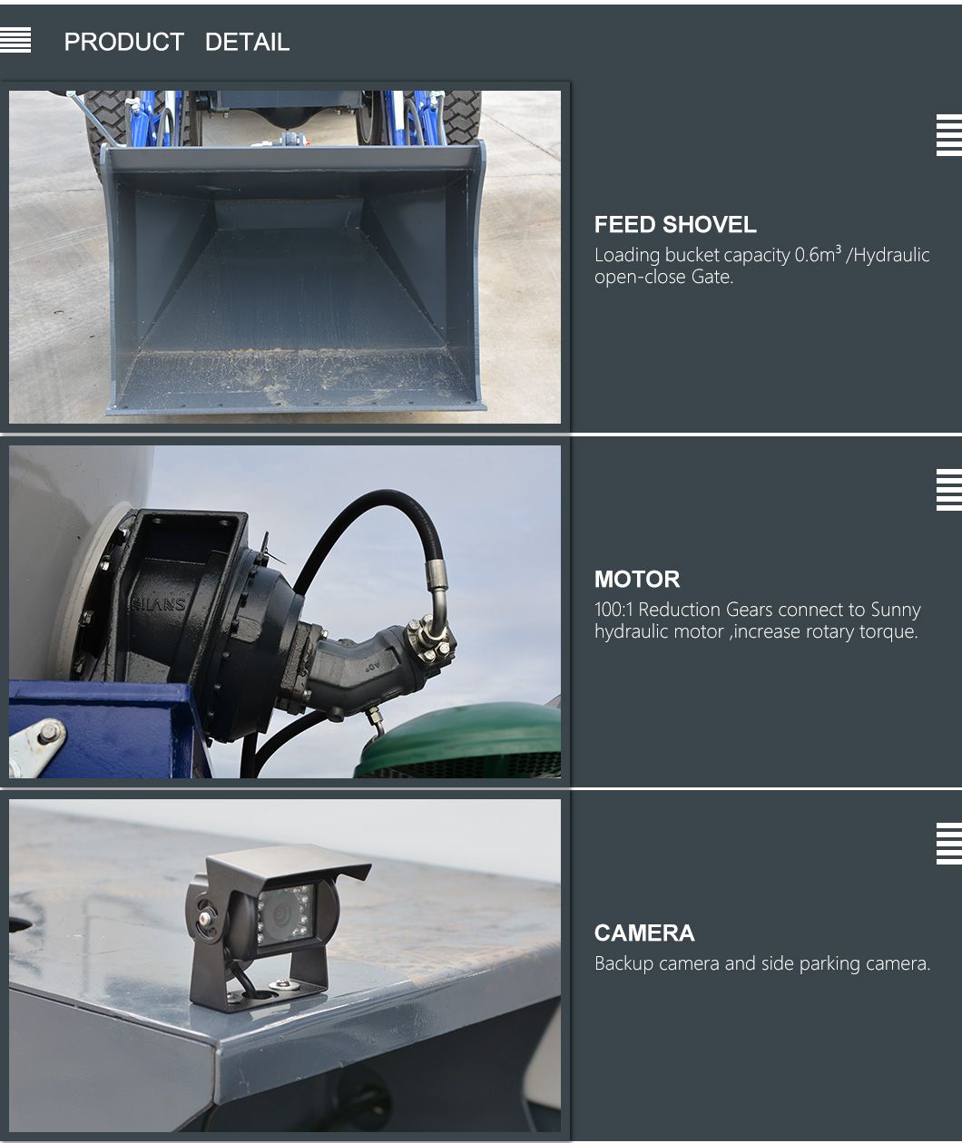 High Efficiency Self-Loading Concrete Mixer Concrete Mixer Truck