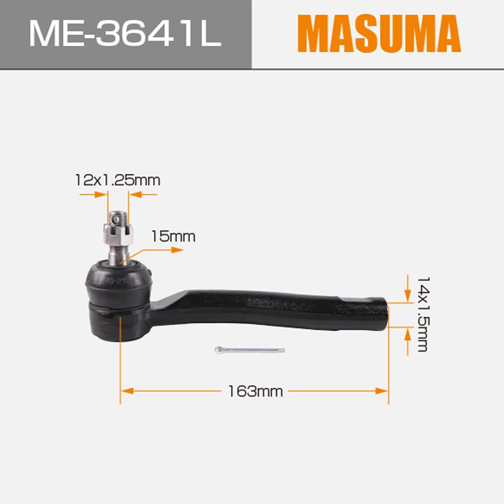 Me-3641L Masuma Spare Part Lower Tie Rod End 45047-09150 for Nze121