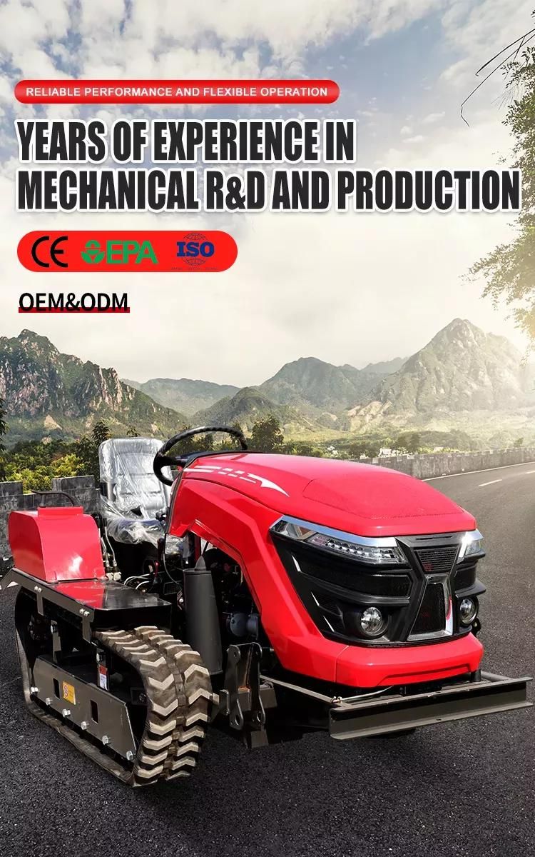 Lowest Price Ride-on Farming Rotary Tiller Brand New Crawler Tractor